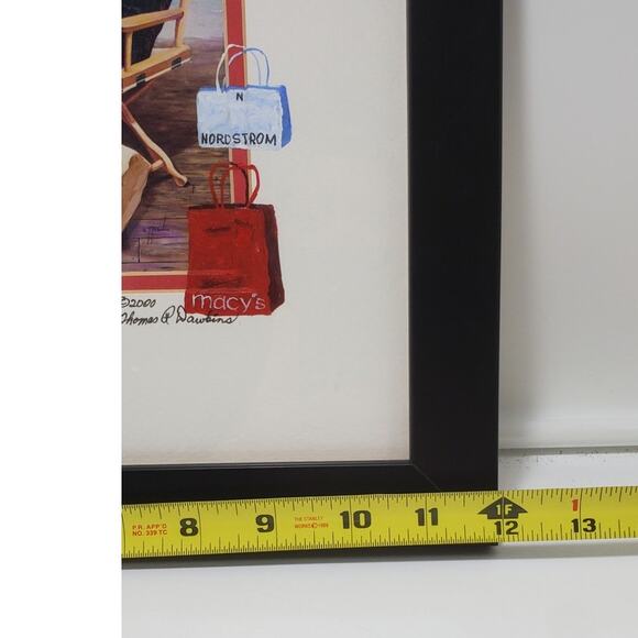 Thomas R. Dawkins Oil Painting "Born To Shop III" Certification Inc. Vtg 2000 - Picture 5 of 6